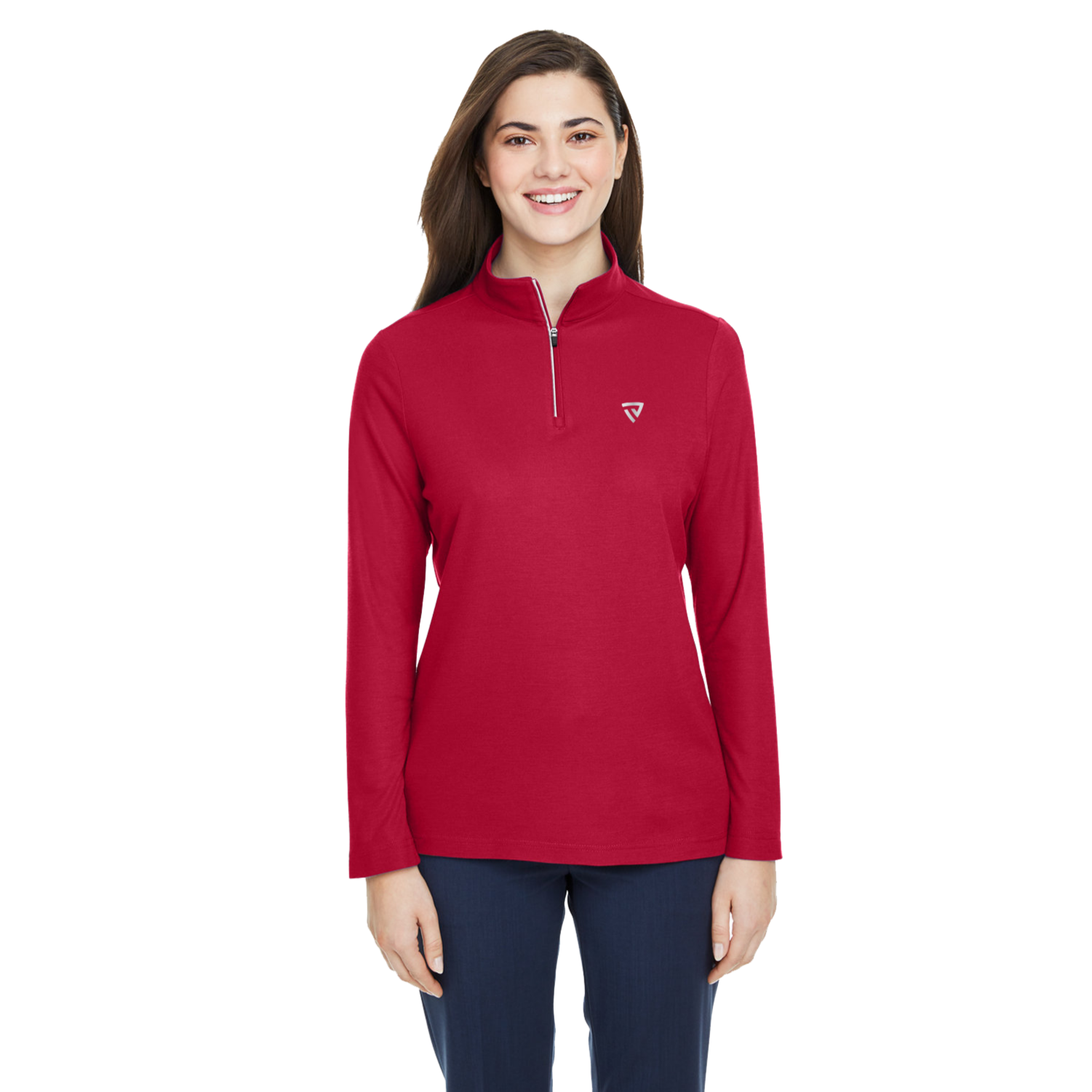 Women's True Victory Red Quarter Zip