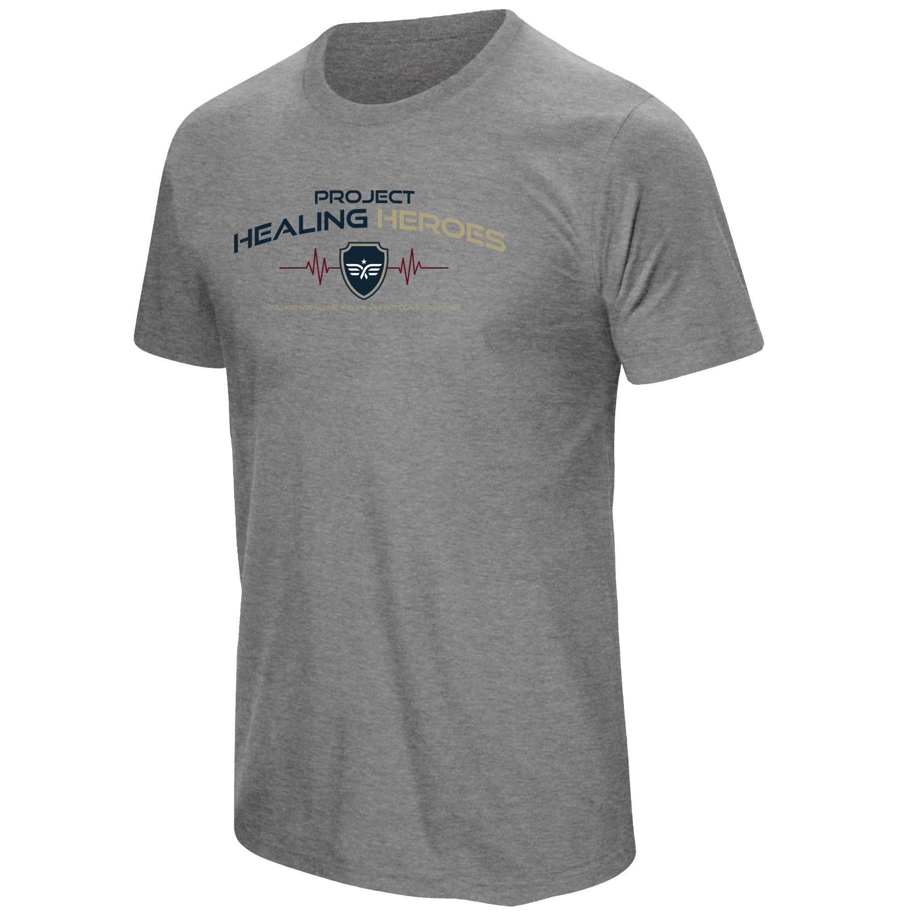 Project Healing Heroes Pulse Heather Gray Tee