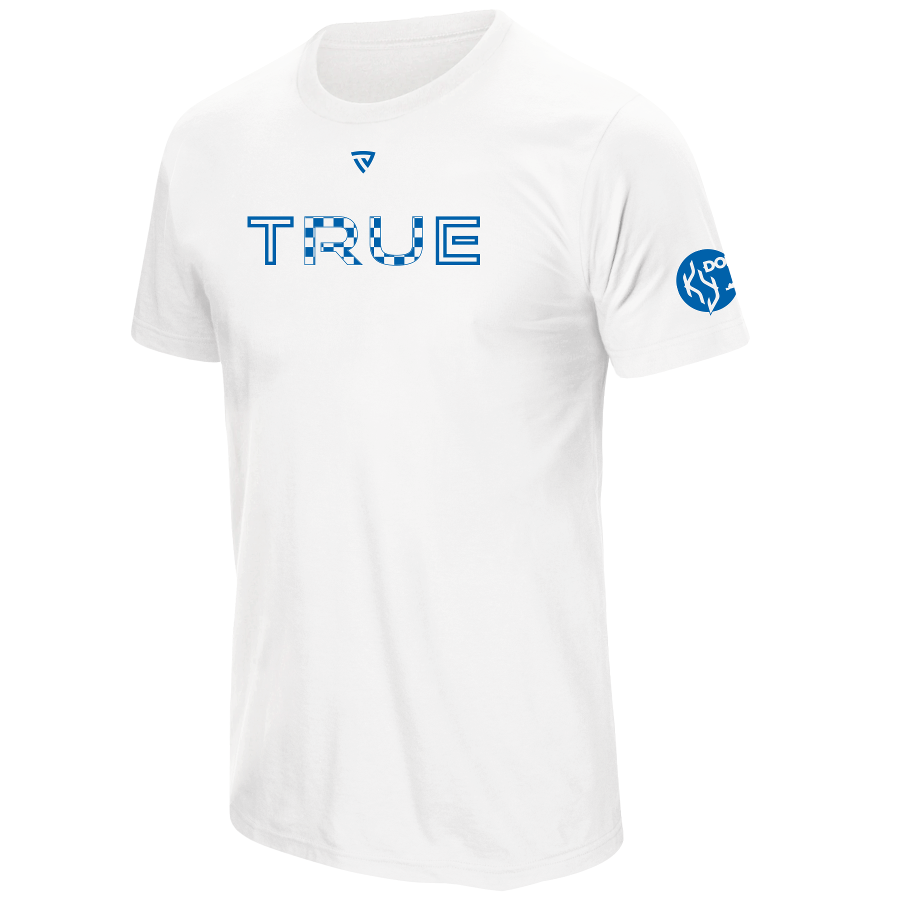 RU TRUE x Kentucky Dom White Checkerboard Tee