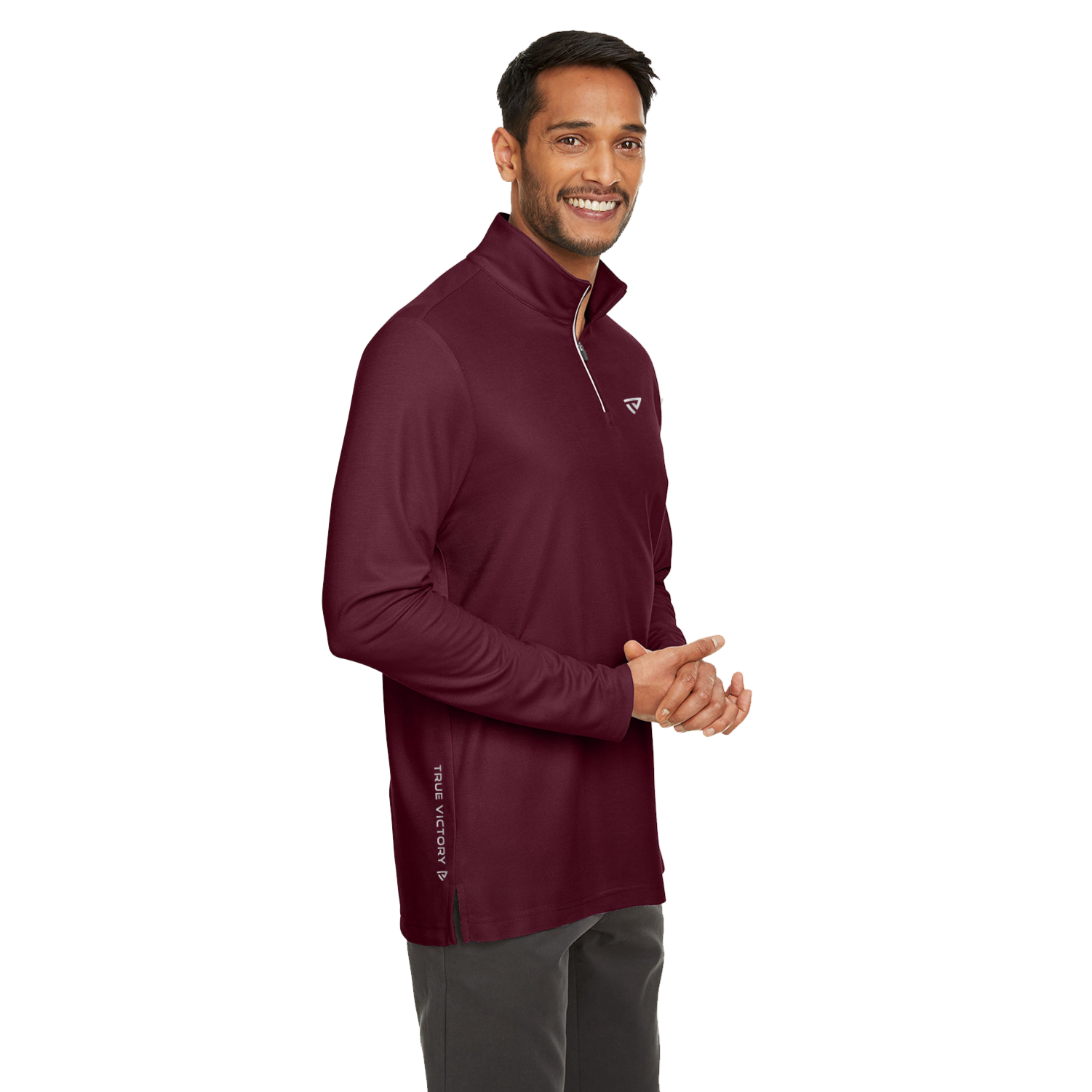 Men's True Victory Maroon Quarter Zip