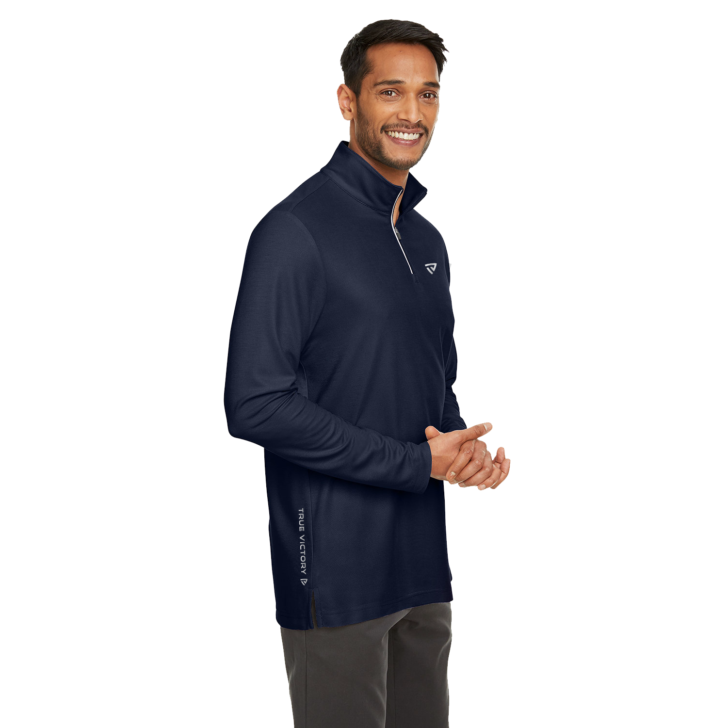 Men's True Victory Navy Quarter Zip