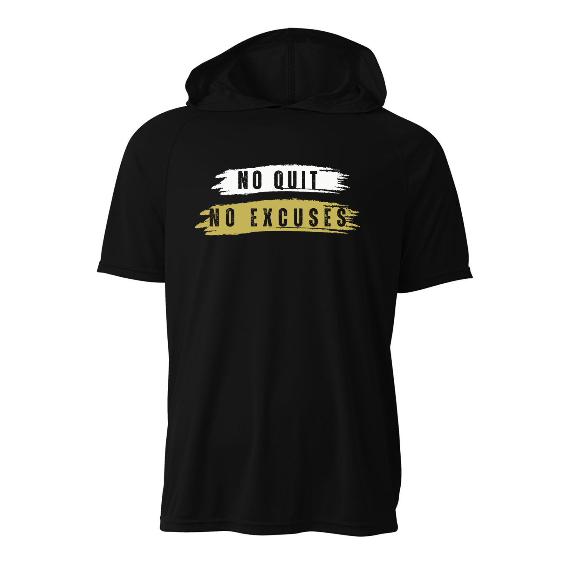 FHS No Excuses Black Short Sleeve Hoodie