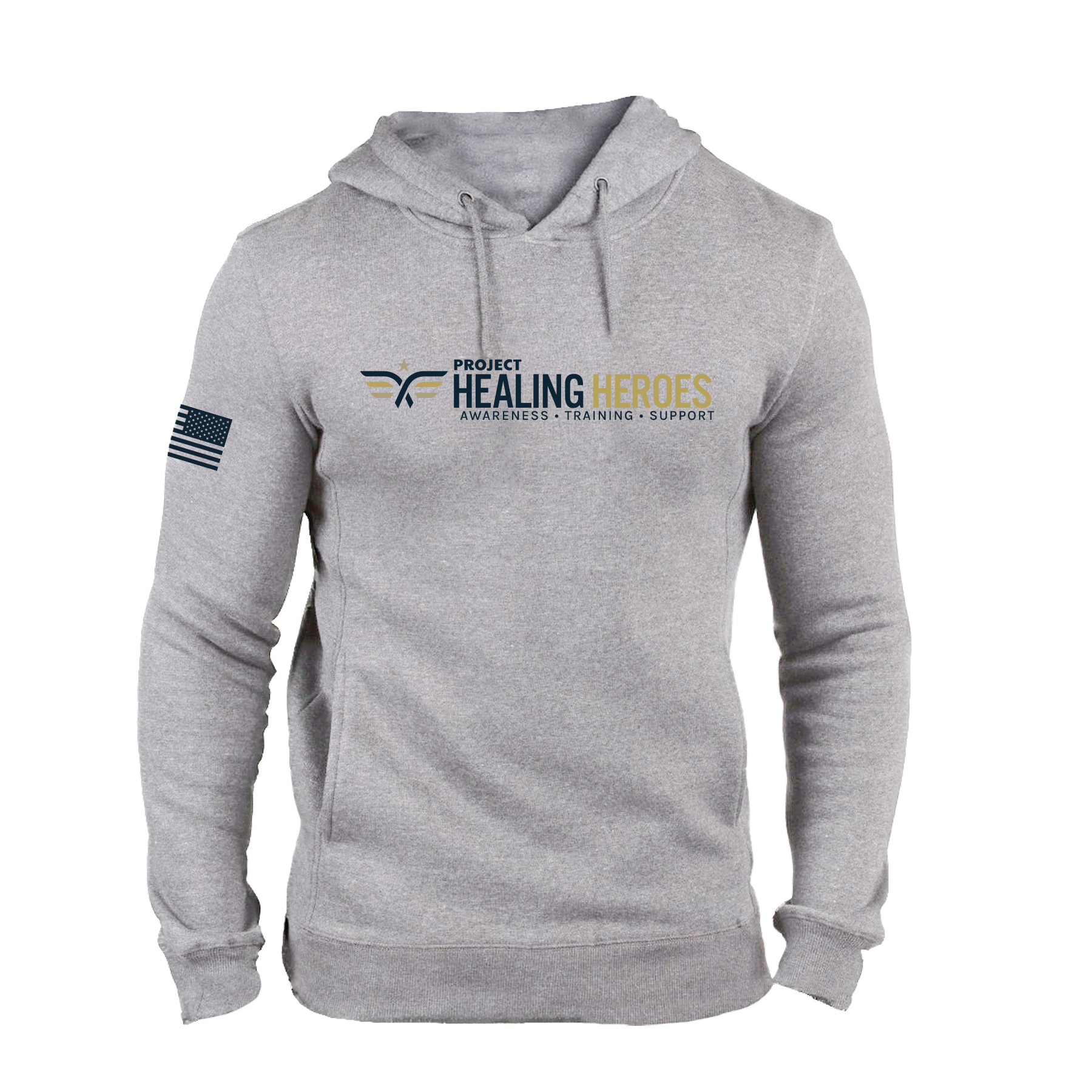 Project Healing Heroes Heather Gray Hoodie