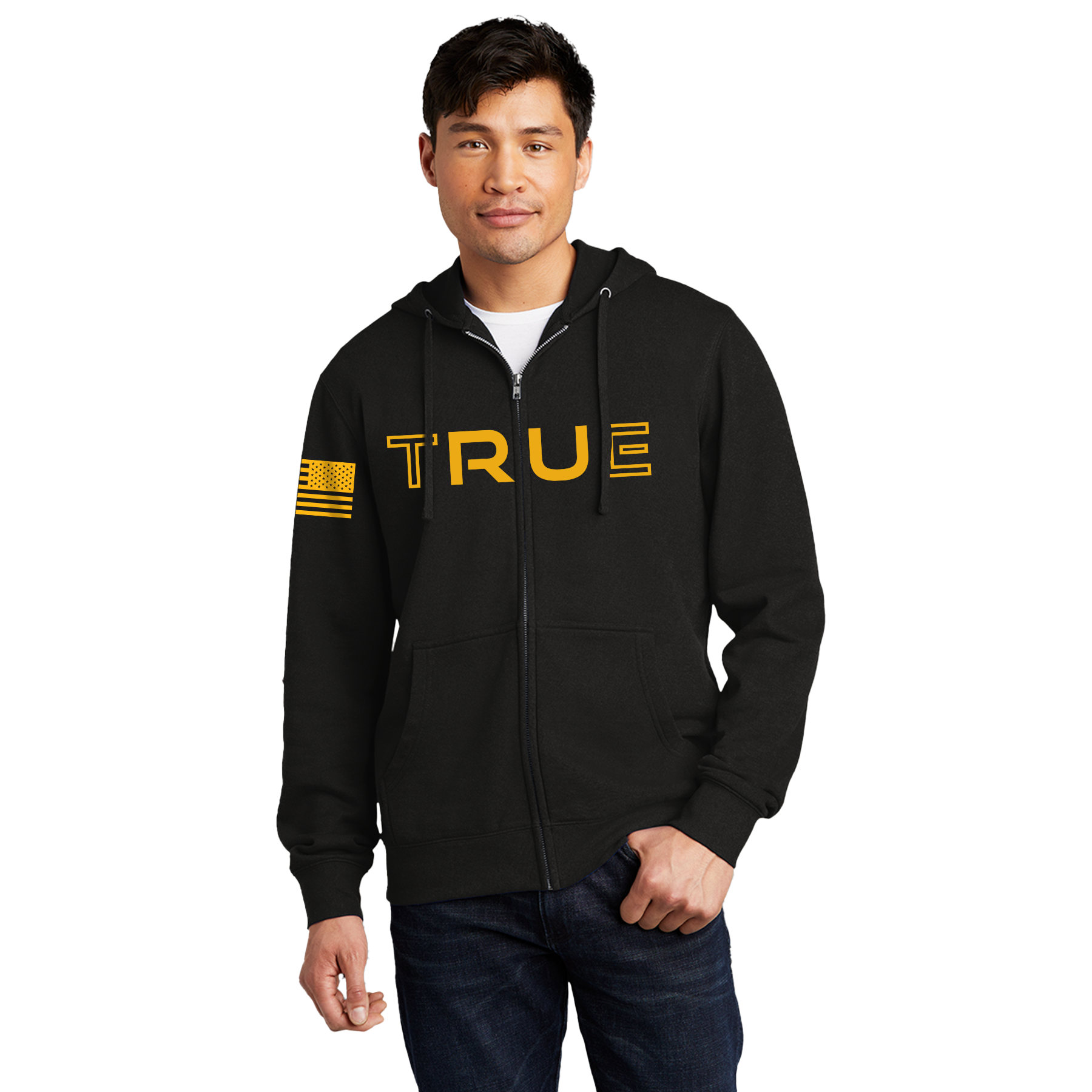 RU True Black Full Zip Hoodie