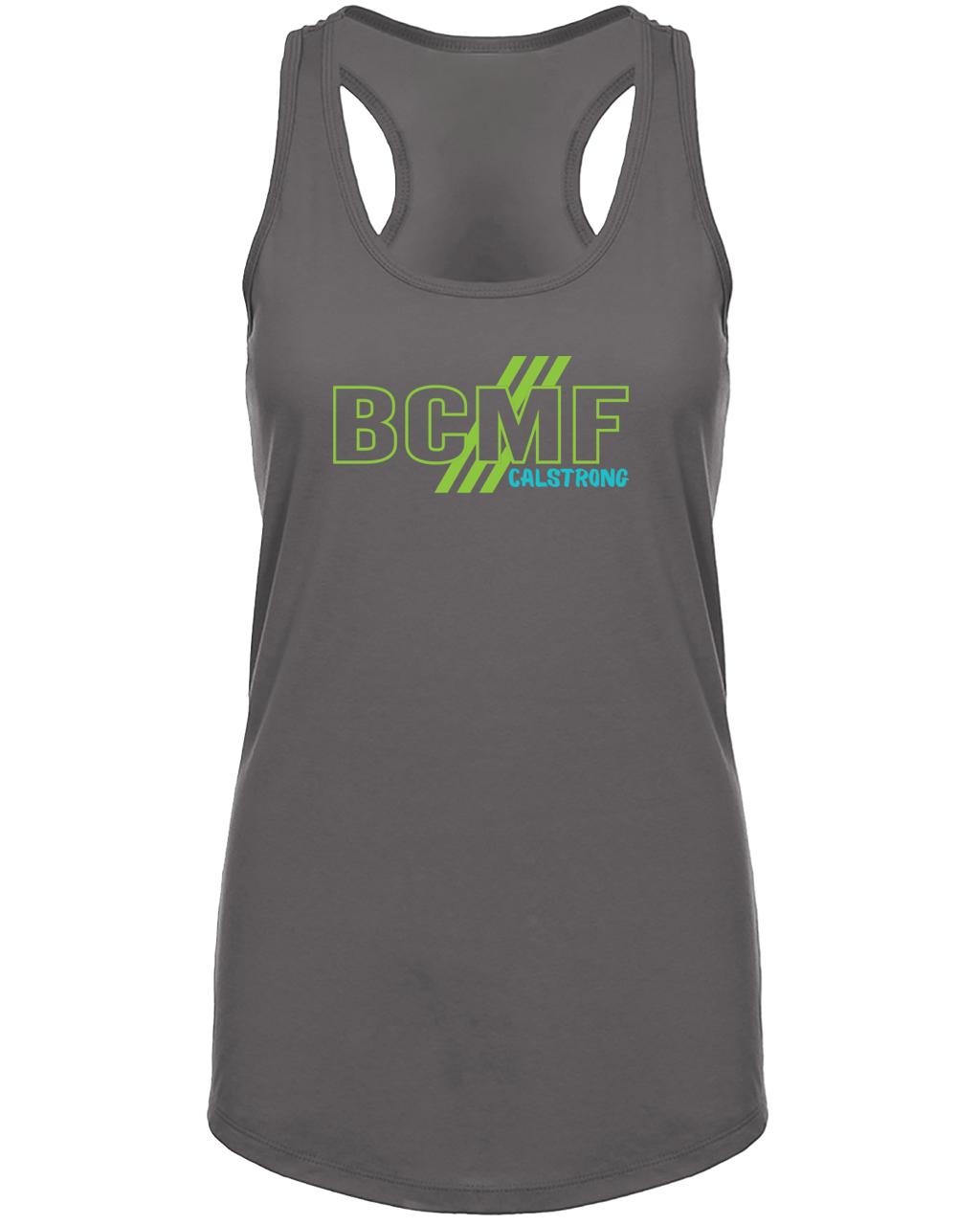 Women's BCMF Dark Gray Racerback Tank